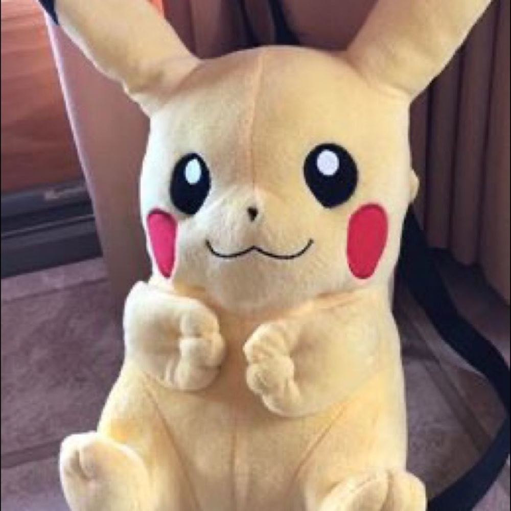 Plush Pikachu Backpack